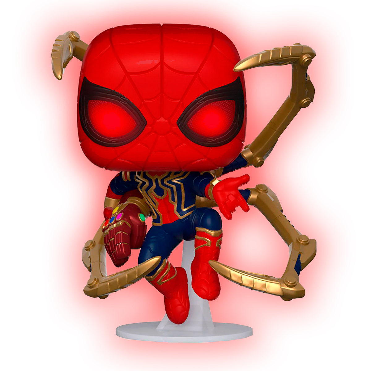 Funko pop Iron Spider Con Guantelete #574 Glow Avengers EndGame Marvel Original