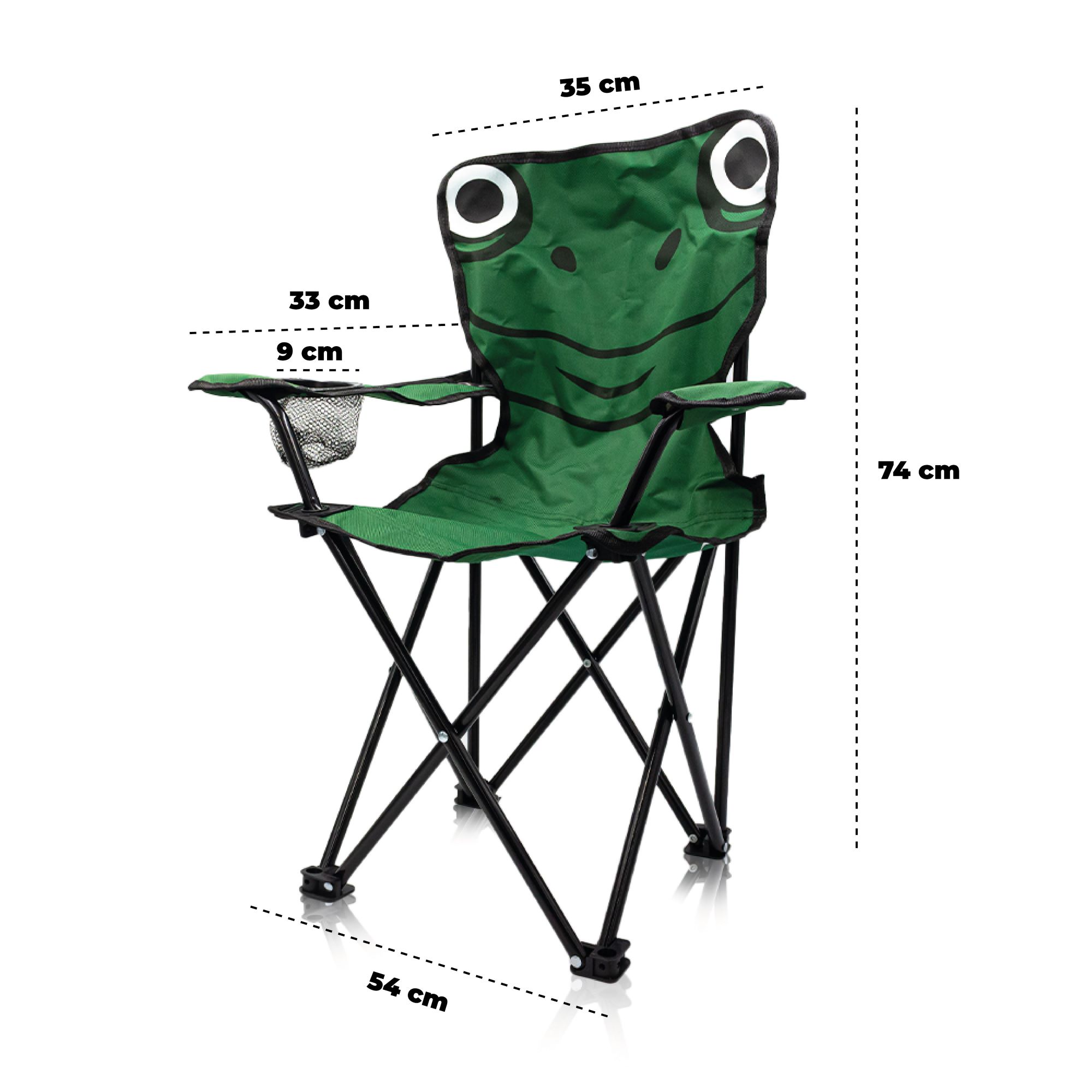 Silla Plegable Para Camping Infantil Rana .