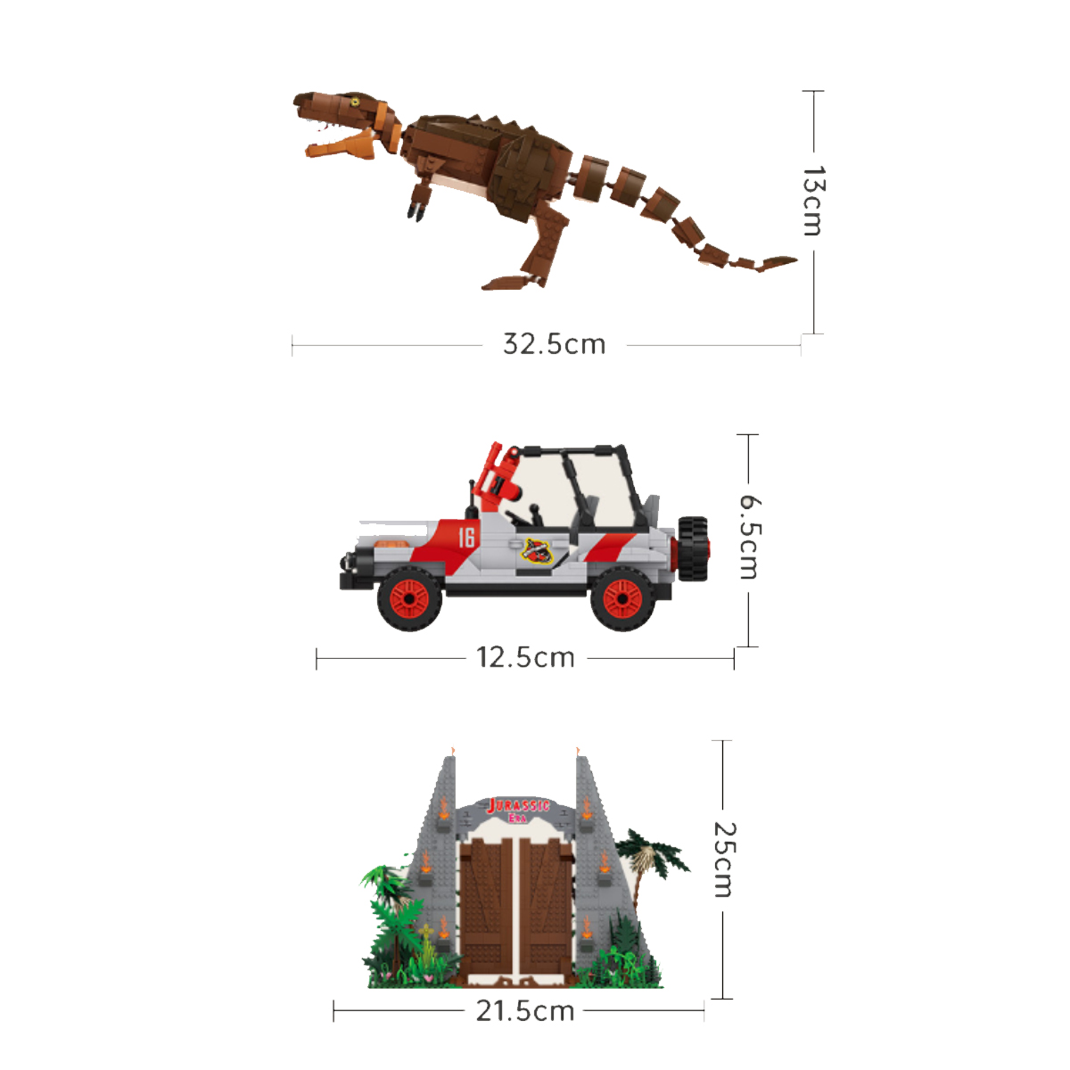 Mini Bloques Juego Construcción Dinosaurios Jurassic Loz