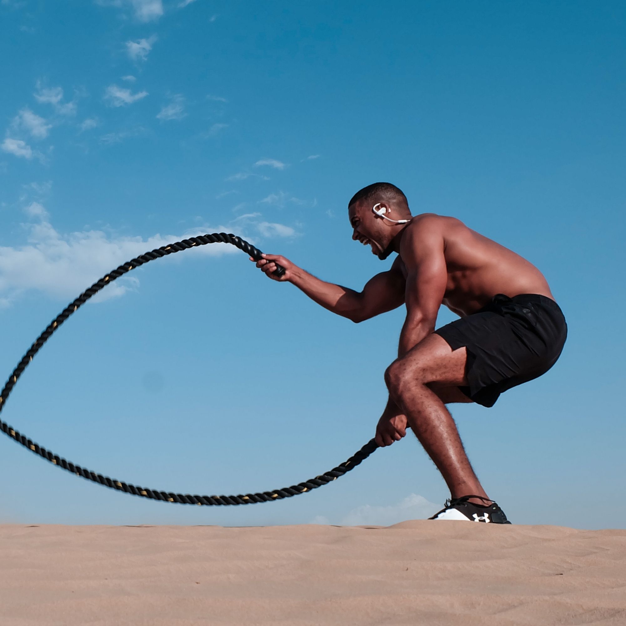 Cuerda De Azote Para Crossfit Battle Rope Nylon 9m Pro