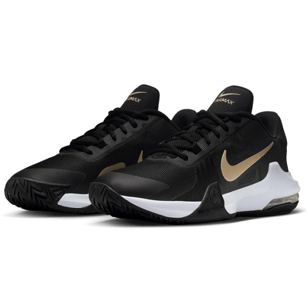 Tenis Nike Air Max Impact 4 Negro/dorado Basketball Hombre