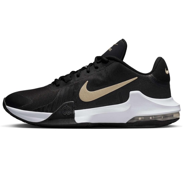 Tenis Nike Air Max Impact 4 Negro/dorado Basketball Hombre