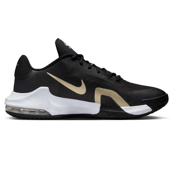 Tenis Nike Air Max Impact 4 Negro/dorado Basketball Hombre