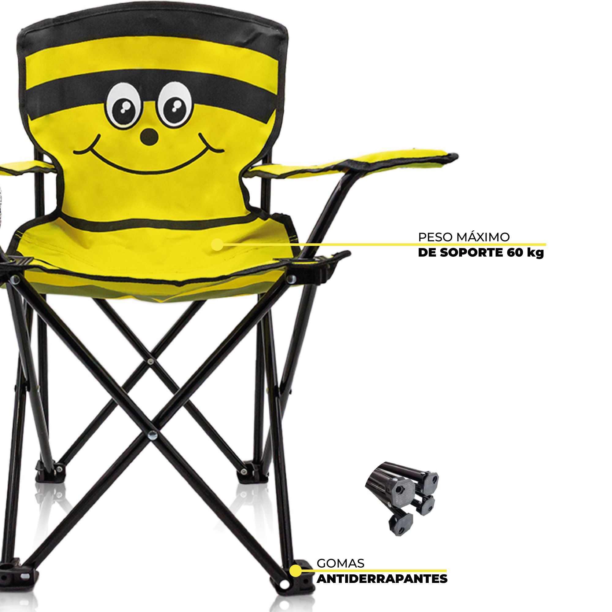 Silla Plegable Para Camping Infantil Abeja