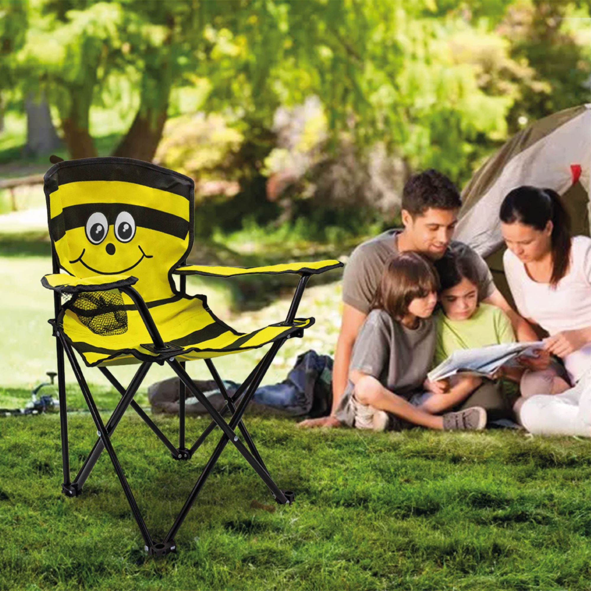 Silla Plegable Para Camping Infantil Abeja