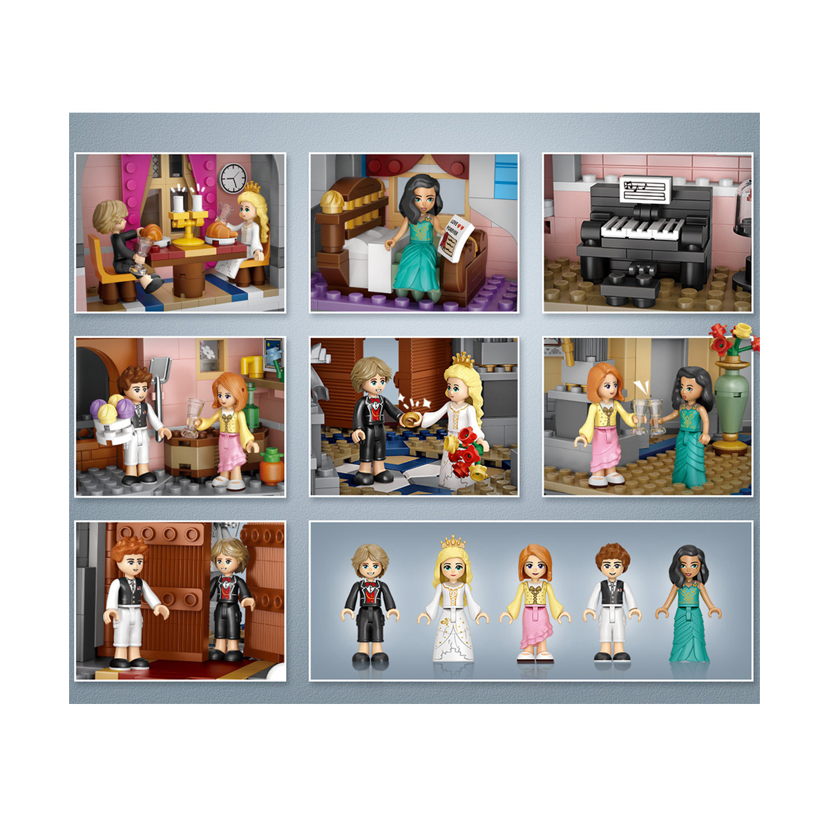 Mini Bloques Construcción Montaje Castillo Fantasía Loz