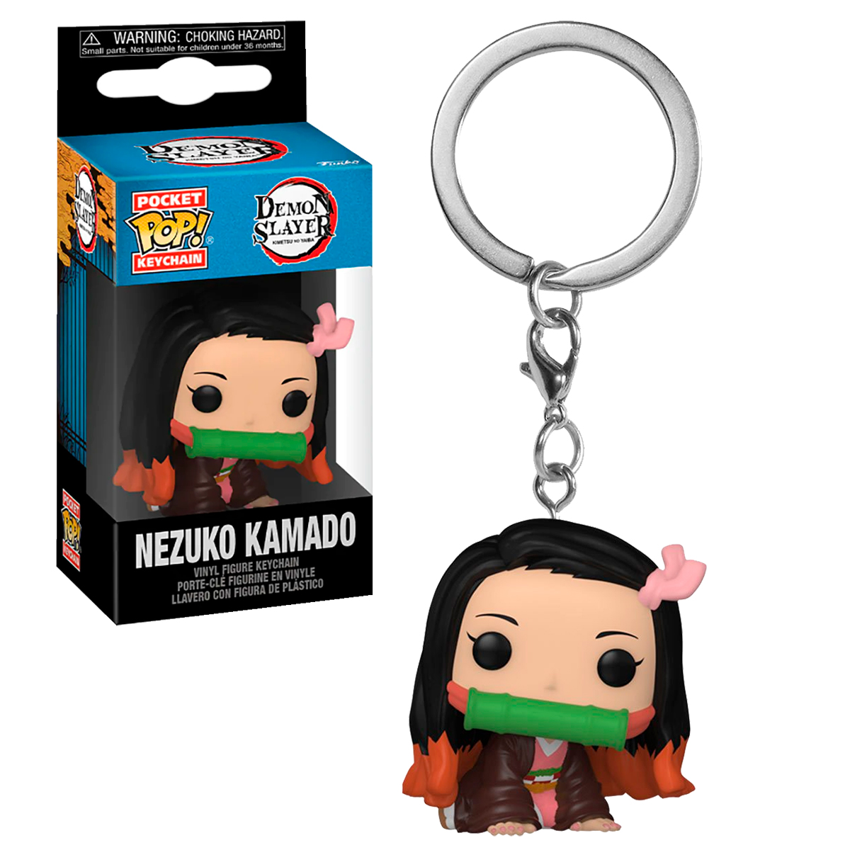 Funko Pop llavero Mini Nezuko Kamado Demon Slayer Anime Manga Figura Original