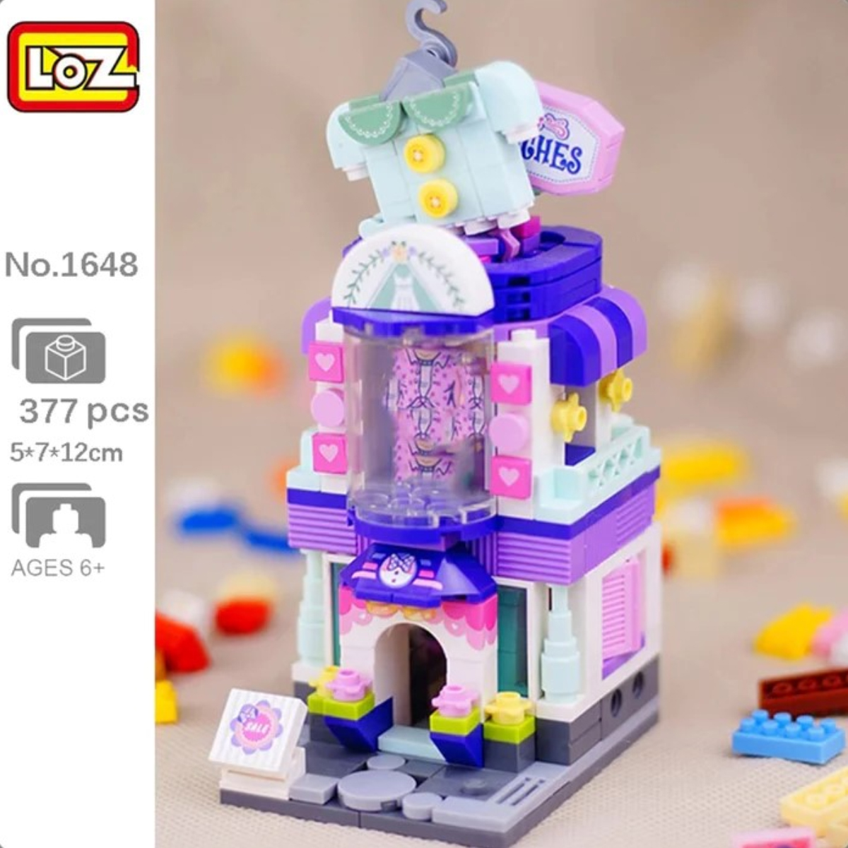 Mini Bloques Construcción Juguete Tienda Ropa Niños Loz