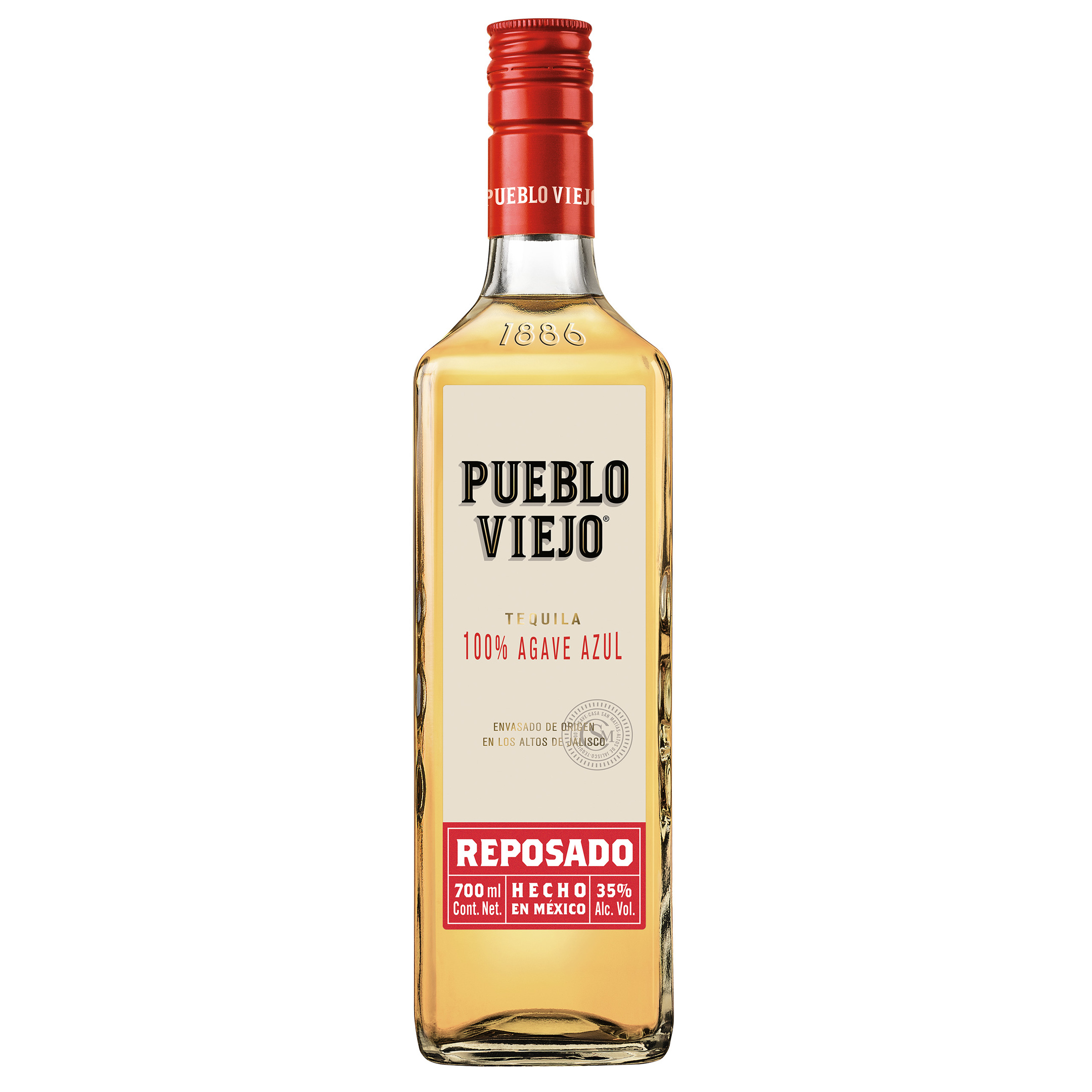 Tequila Pueblo Viejo Reposado 700 ml