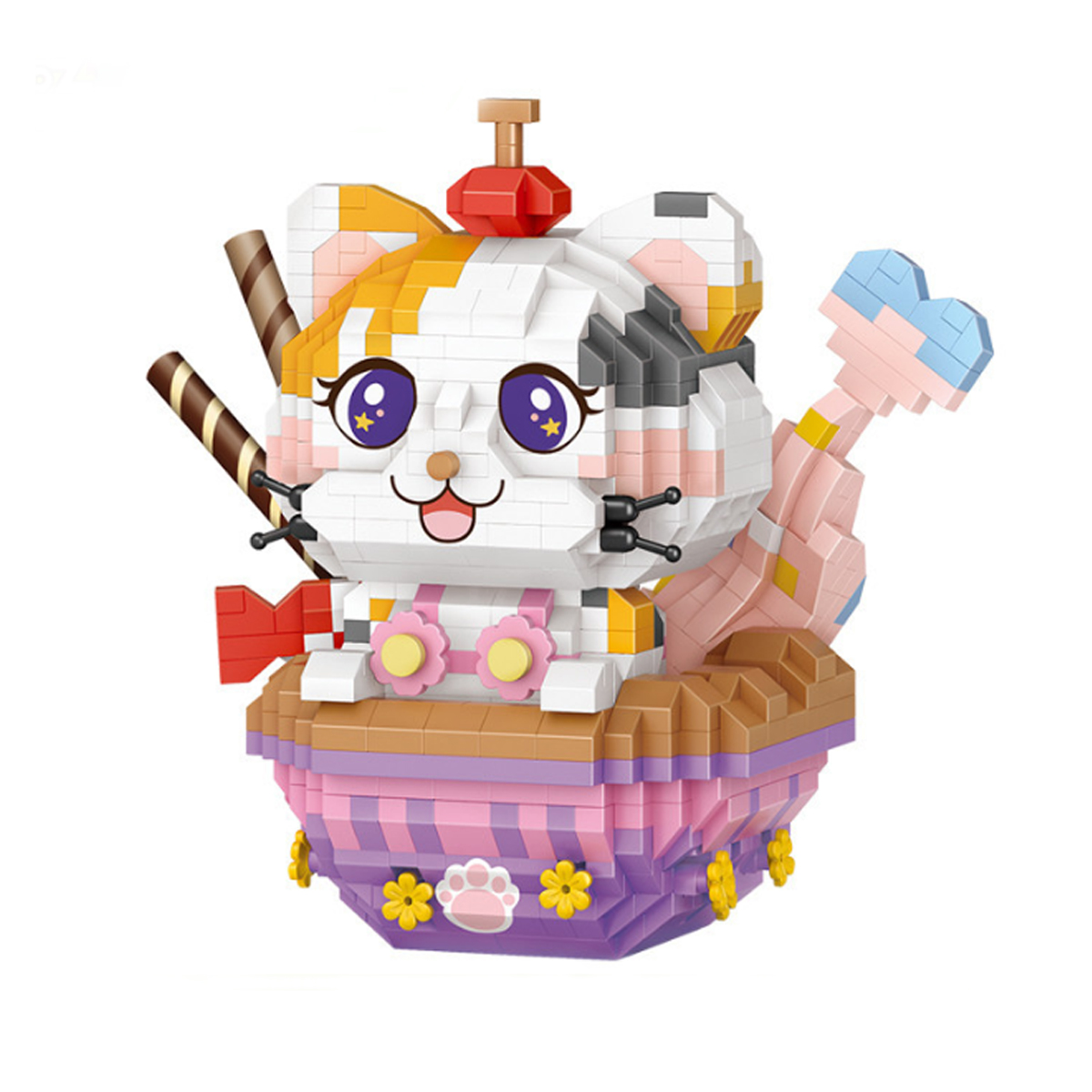 Set De 2 Gatos En Miniatura – Bloques De Construcción De 500+ Piezas | Puzzle 3D Y Regalo Ideal Para Niños