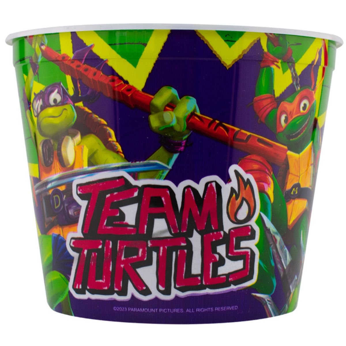 Fun kids 1669-1030 Juego Kit 2 Palomero Botanero Bote Plastico Nickelodeon Tortugas Ninjas Teen Turtle Ninjas 1.25L