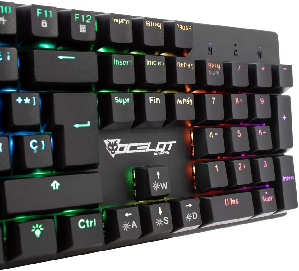 Teclado Gaming Mecanico Ocelot OK-BLACK MECH 2