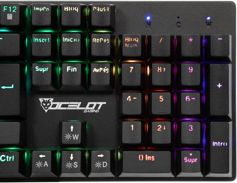 Teclado Gaming Mecanico Ocelot OK-BLACK MECH 2