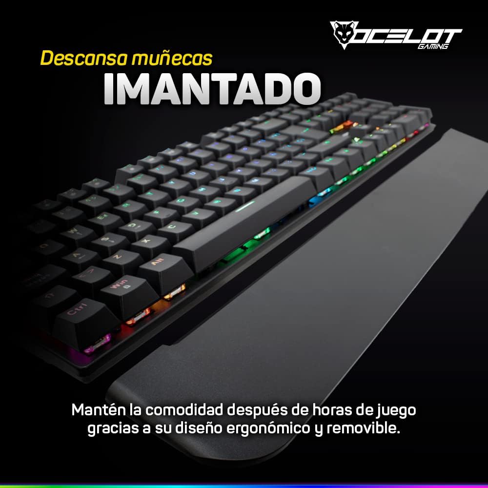 Teclado Gaming Mecanico Ocelot OK-BLACK MECH 2