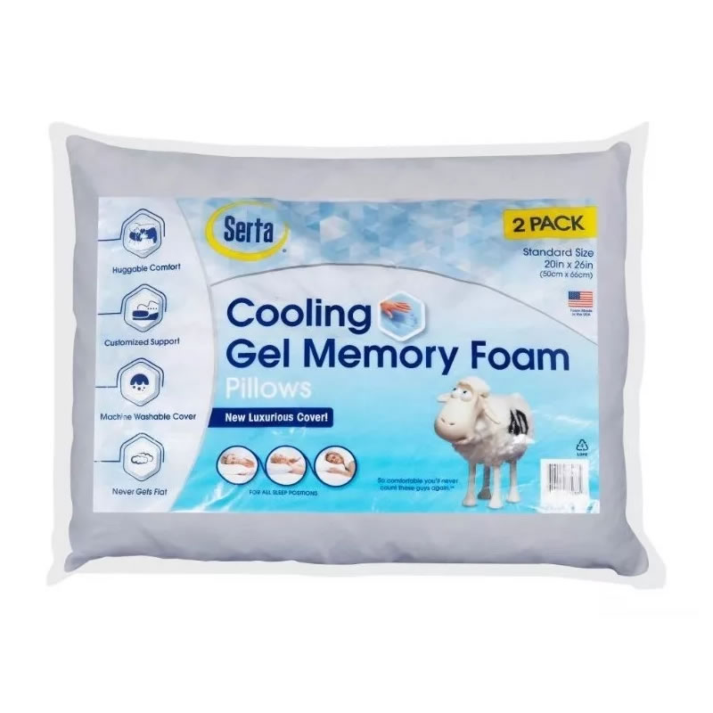 Almohada Memory Foam Con 2 Pizas Serta 980001357 SMS