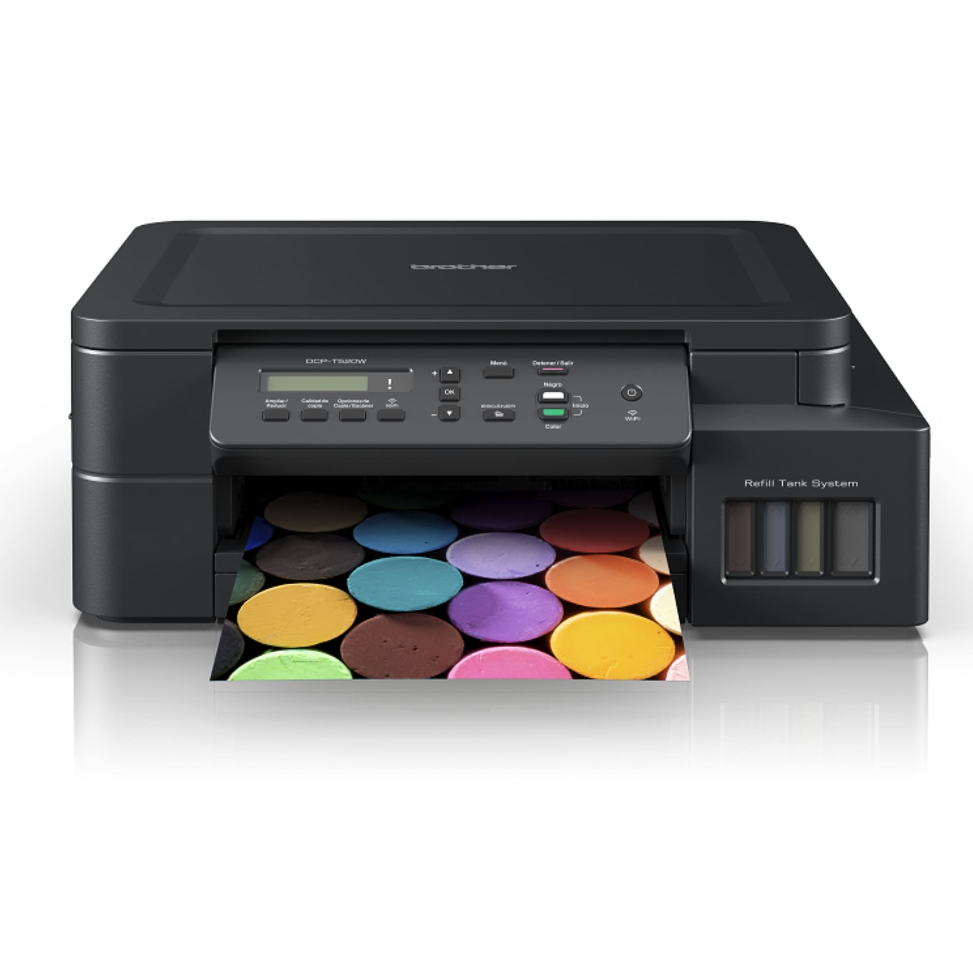 Impresora Multifuncional Brother InkBenefit Tank DCP-T520W con Sistema de Tinta Continua, Color, Cama Carta, Wi-Fi