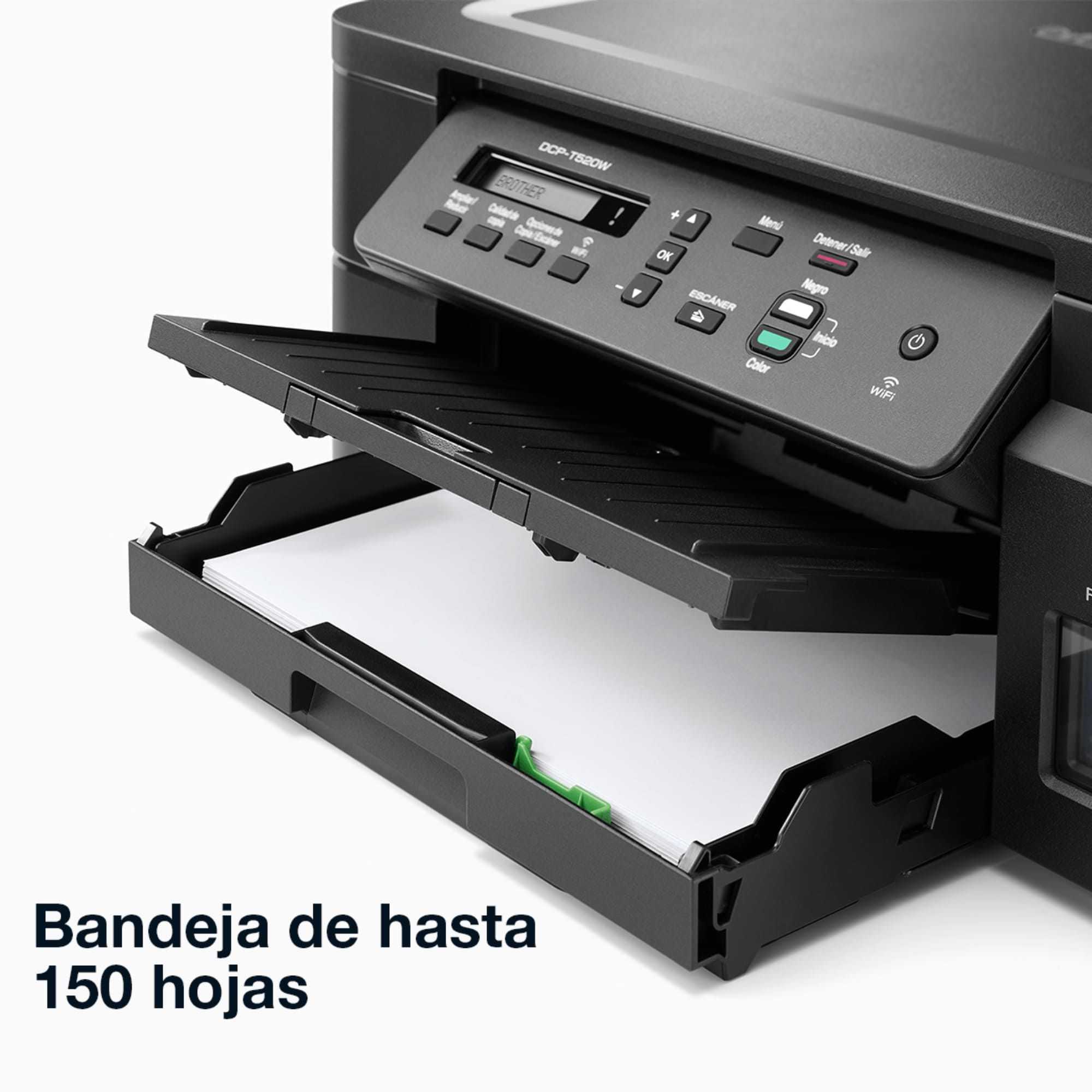 Impresora Multifuncional Brother InkBenefit Tank DCP-T520W con Sistema de Tinta Continua, Color, Cama Carta, Wi-Fi