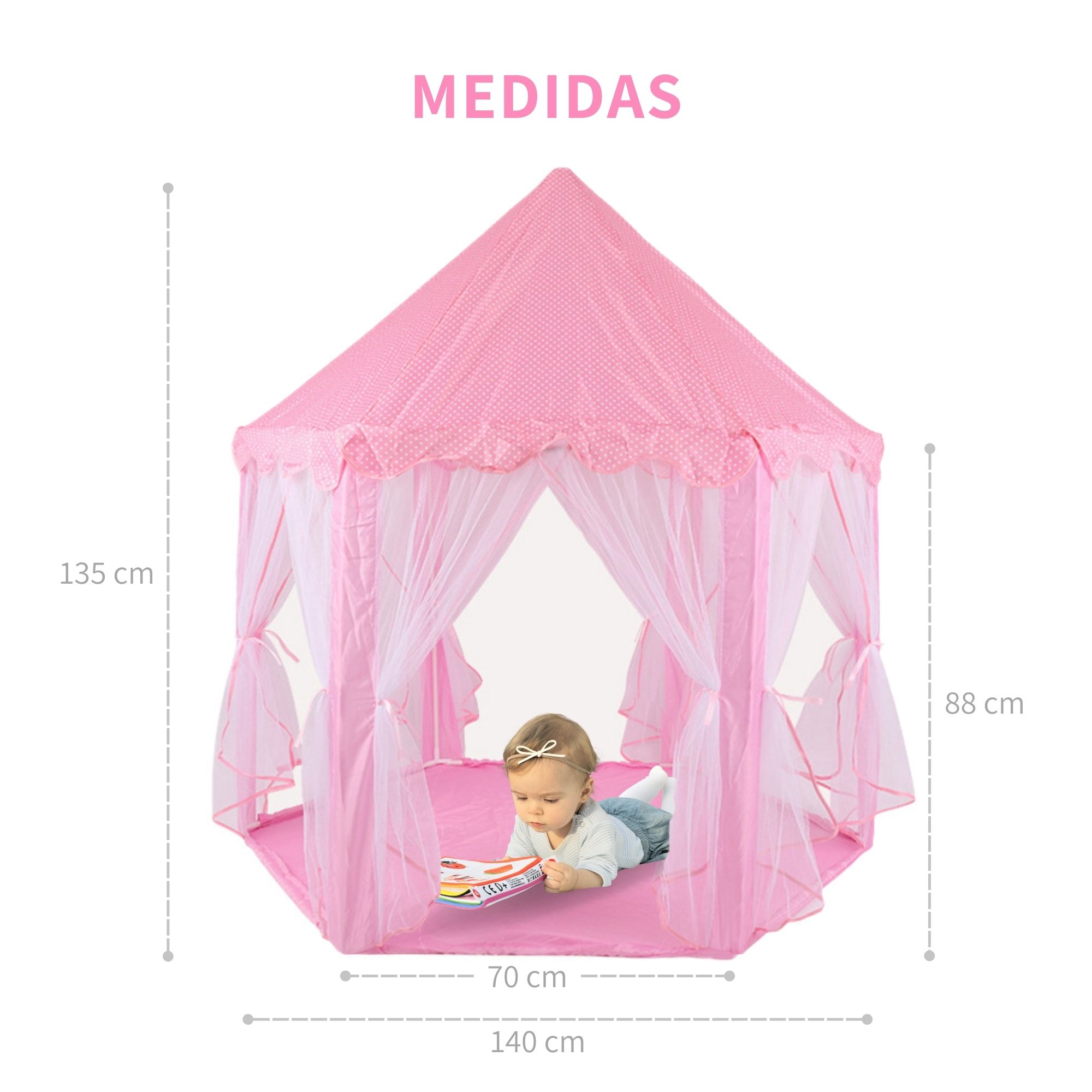 Castillo Princesa Casa Campaña Tienda Facil De Armar