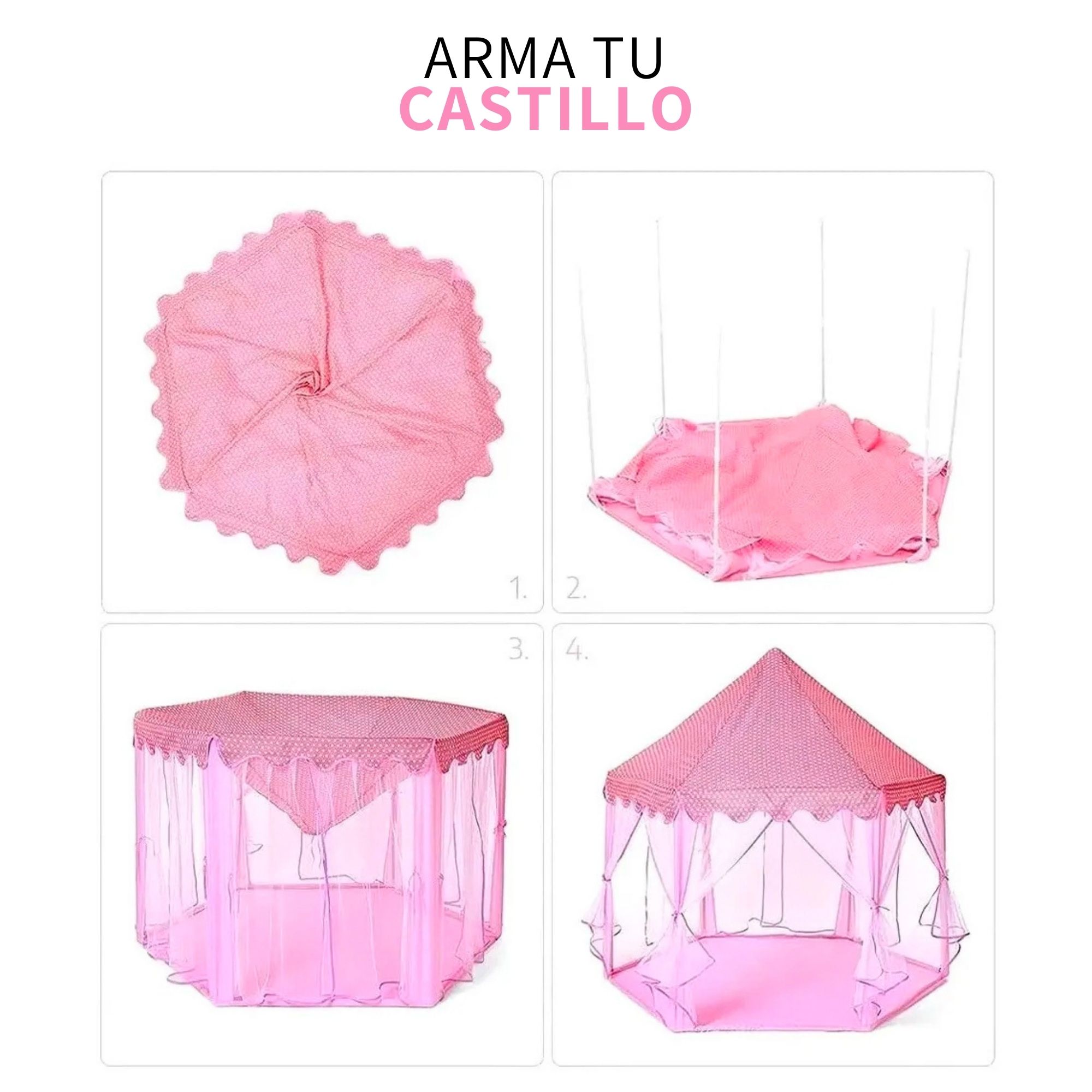 Castillo Princesa Casa Campaña Tienda Facil De Armar