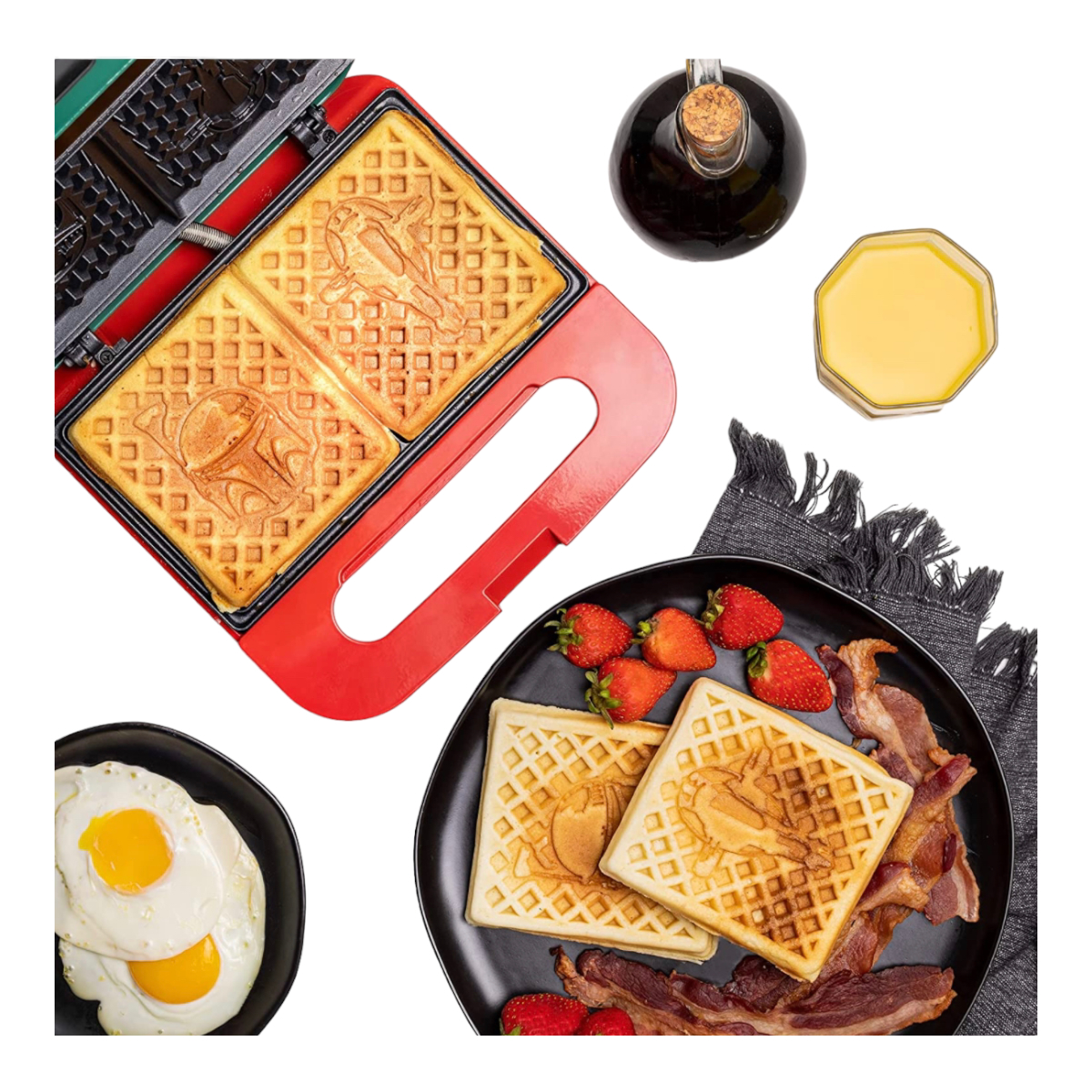  Wafflera Star Wars Boba Fett 2 Waffles 750 Watts