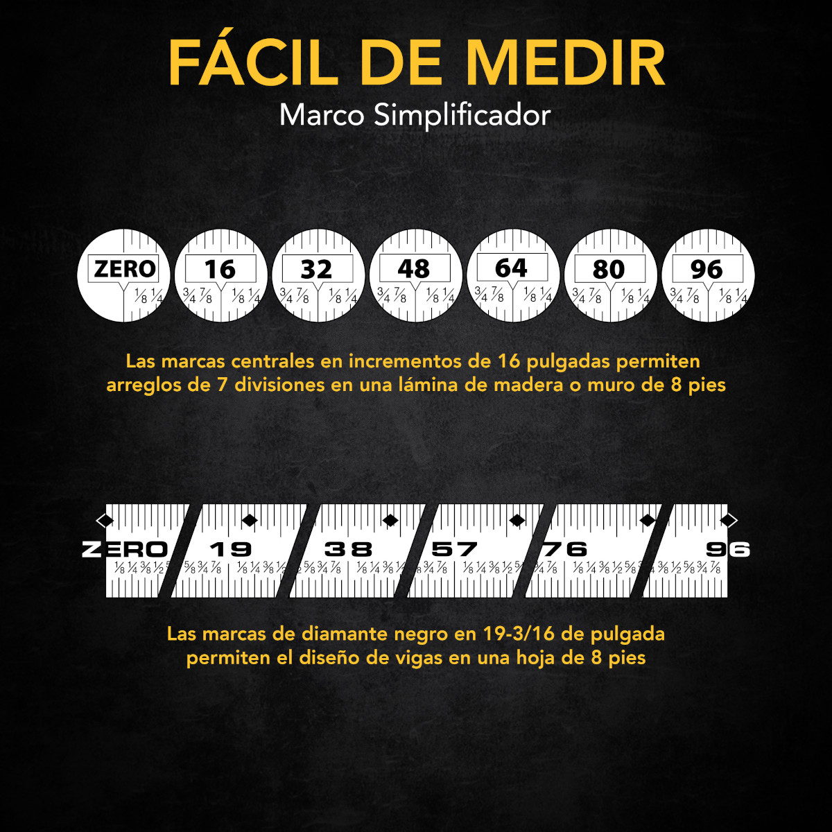 Flexometro cinta métrica LEXIVON LX-207 5 metros 2 escalas DualLock