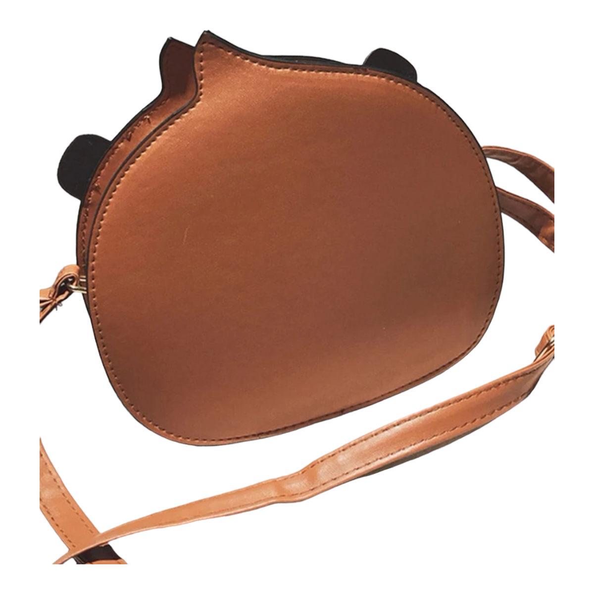 Bolsa Crossbody Diseño Oso Con Lentes Kawai 20x21 Cm