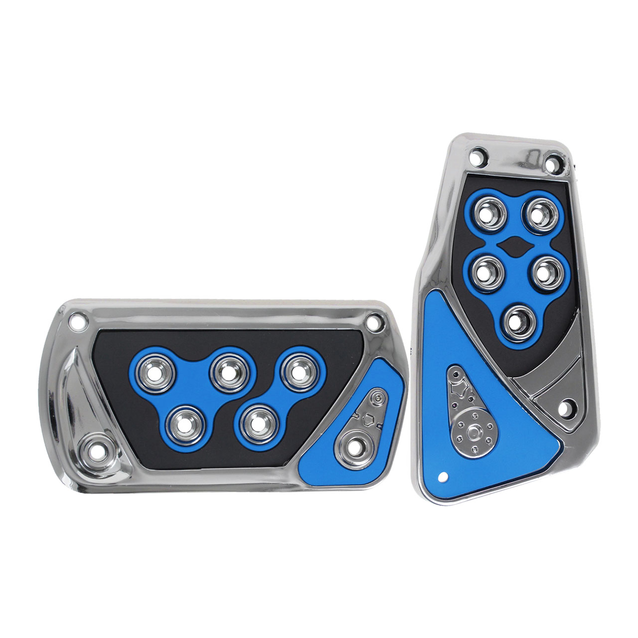 Kit Cubre Pedales Deportivos Cromo Con Hule Automatico Colo