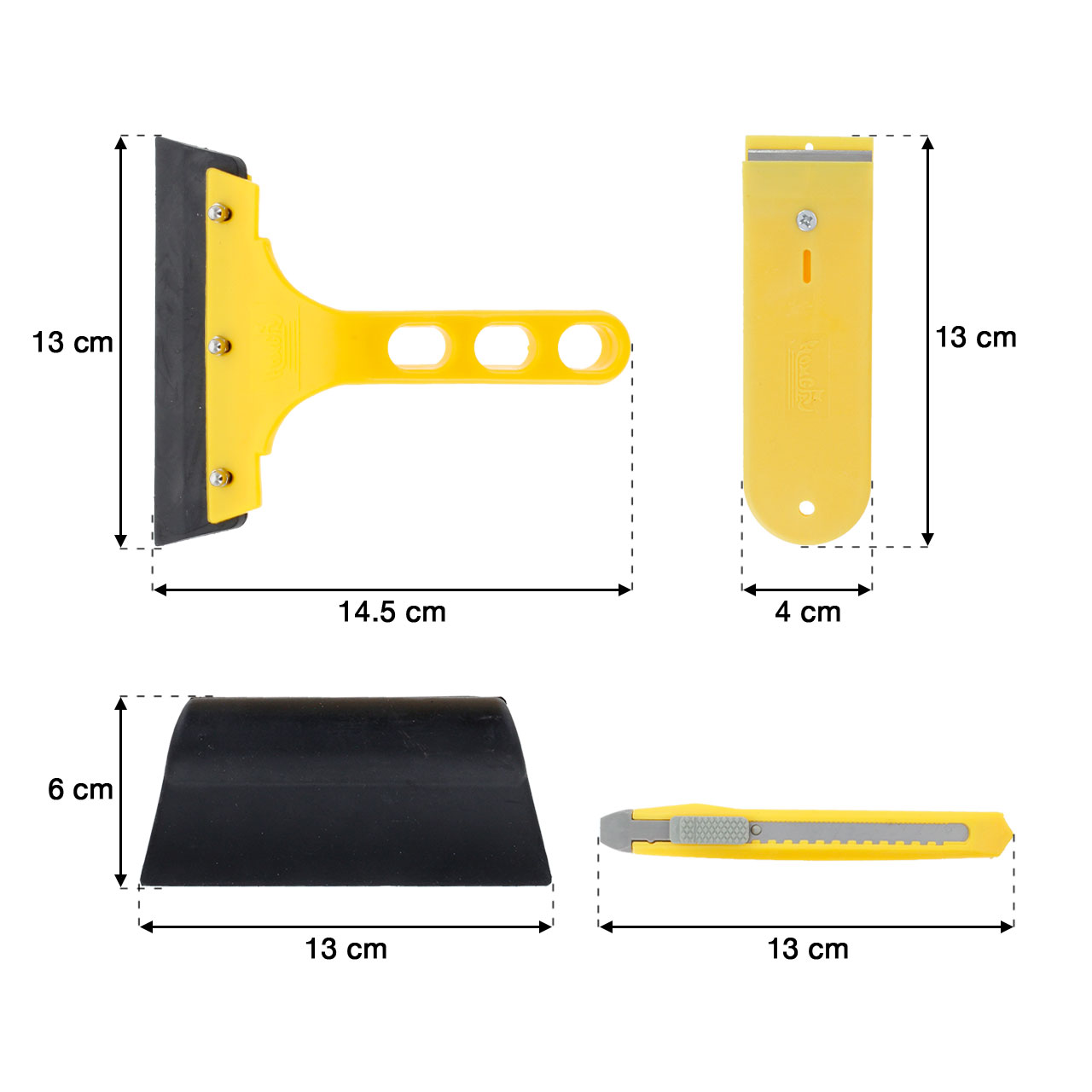 Kit Espatulas Plecas Profesionales Para Pelicula Polarizado