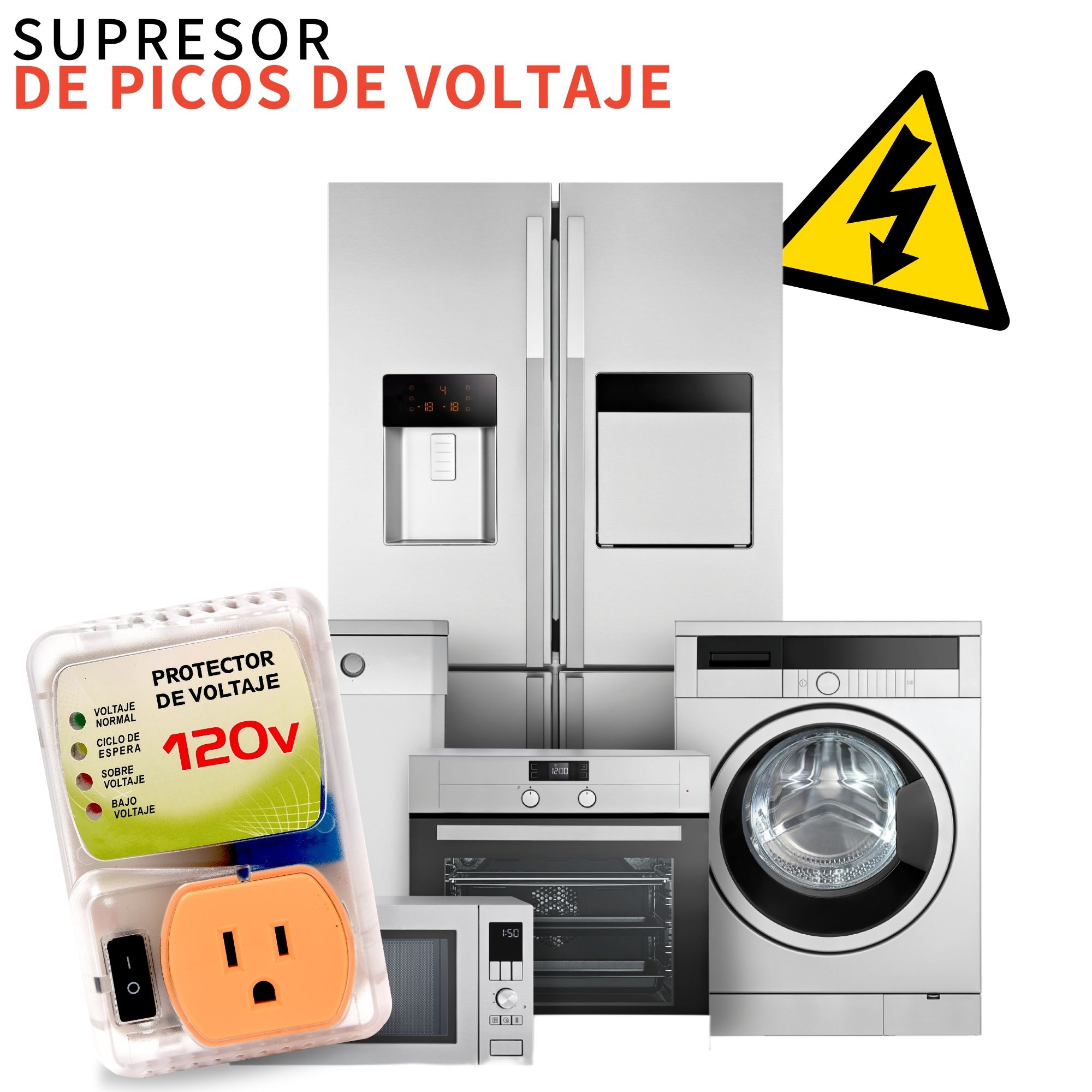 Protector De Voltaje 120v 4400w Supresor Electrodomesticos