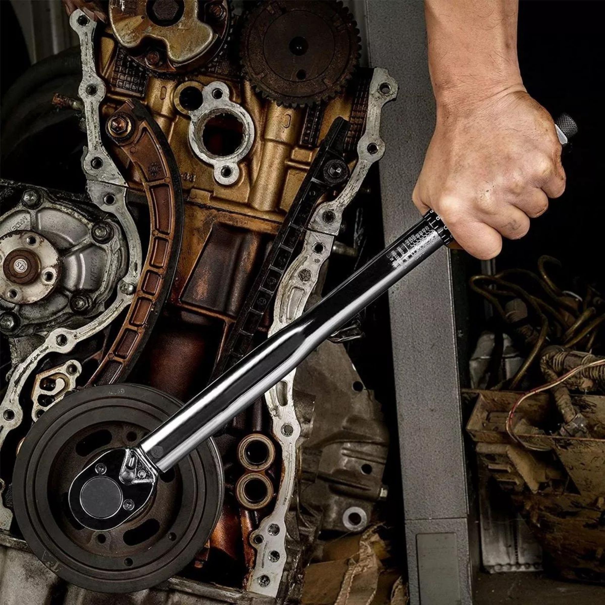 Torquimetro Llave Dinamometrica Ajustable 1/2 Dr 28 - 210 Nm