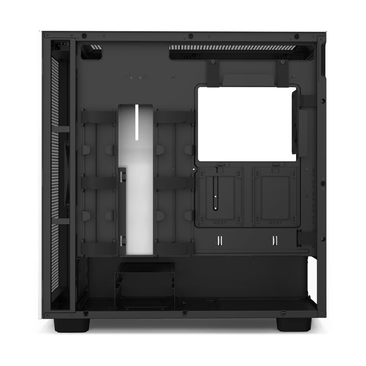 Gabinete NZXT H7 Flow Mid-Tower White/Black MT MINI-ITX/MICROATX/ATX 2V S/F BK/W CM-H71FG-01