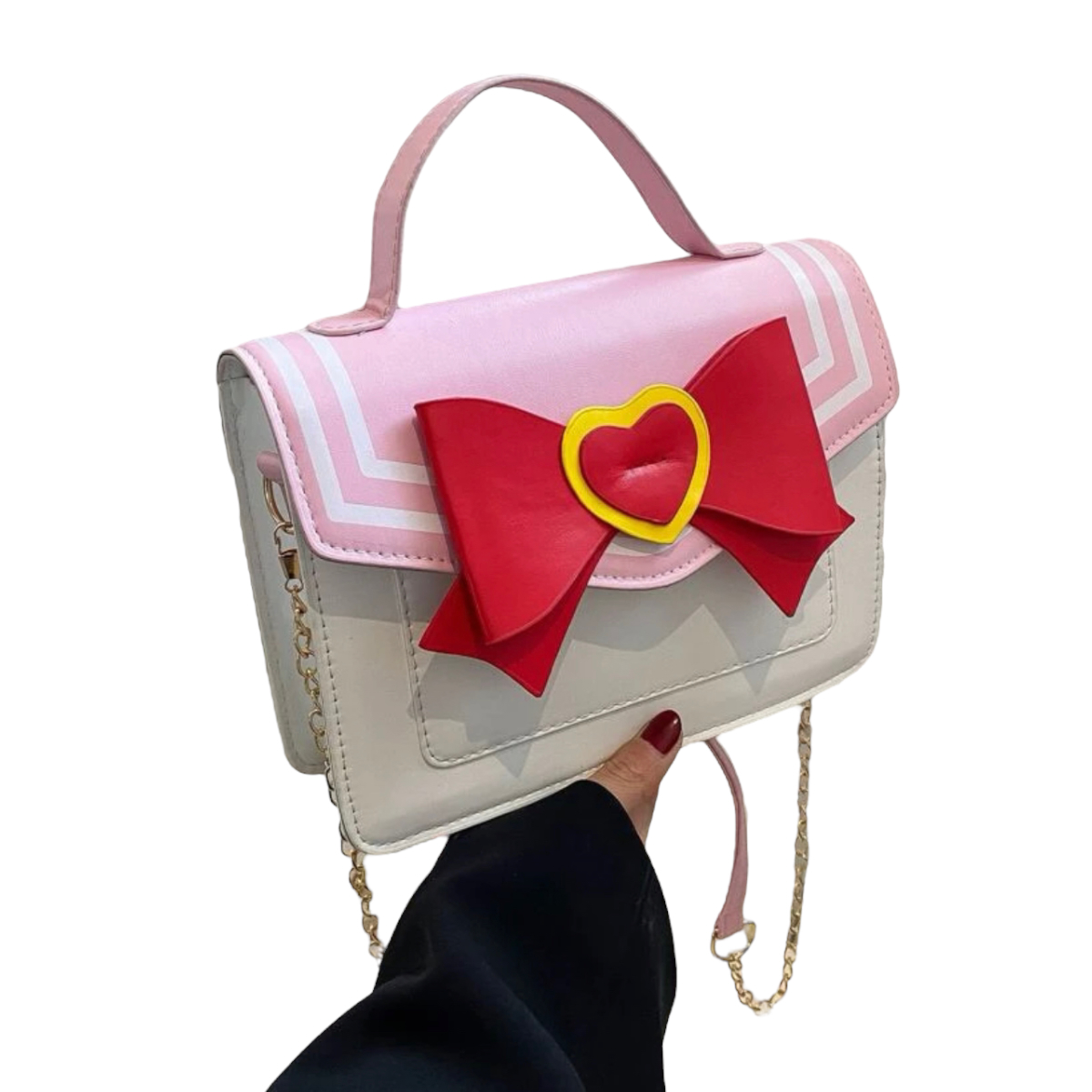 Bolsa Crossbody Bag Sailor Moon Anime Kawaii Rosa