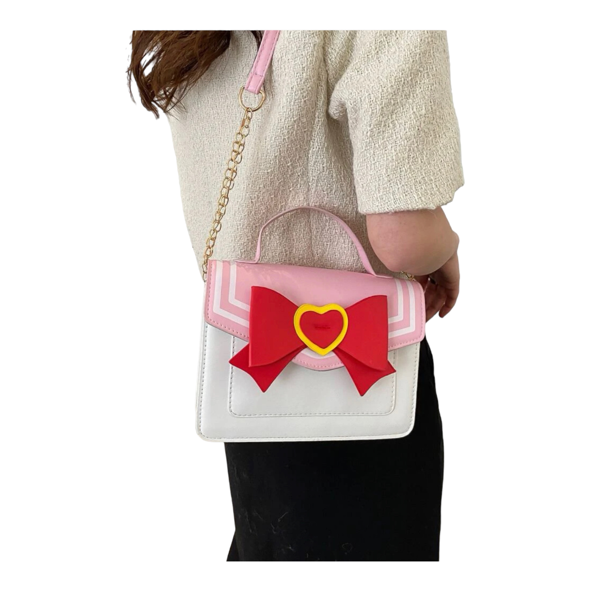 Bolsa Crossbody Bag Sailor Moon Anime Kawaii Rosa