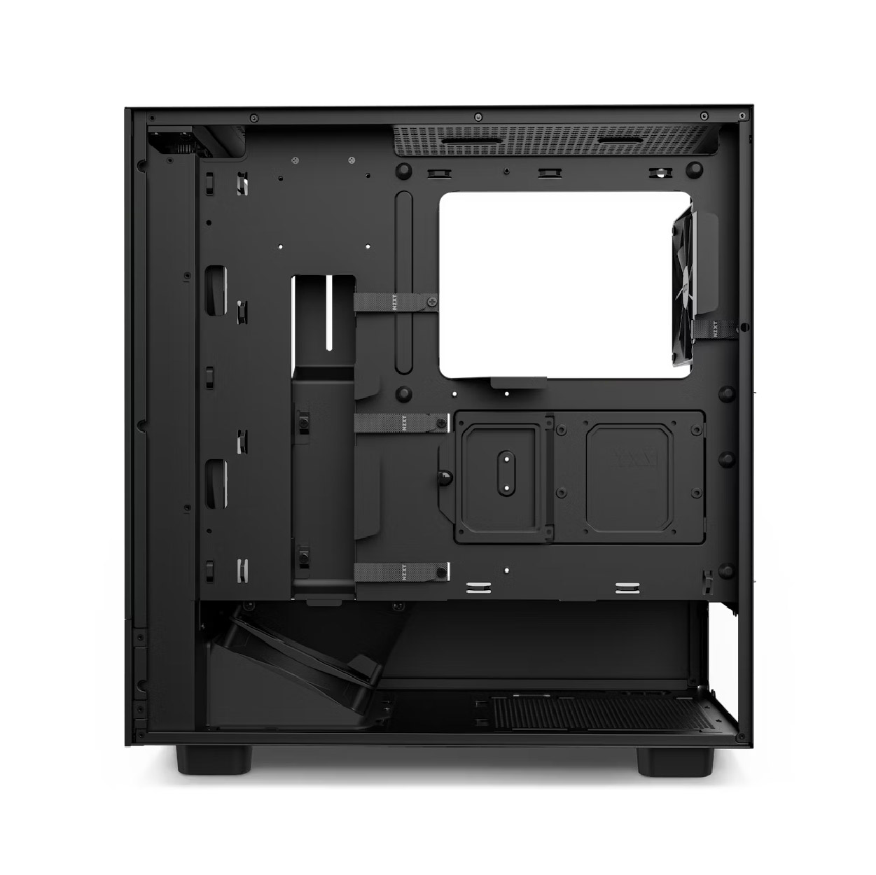 Gabinete NZXT H5 Flow Mid-Tower Compact Black MINI-ITX/MICROATX/ATX 2V S/F120Q BK CC-H51FB-01