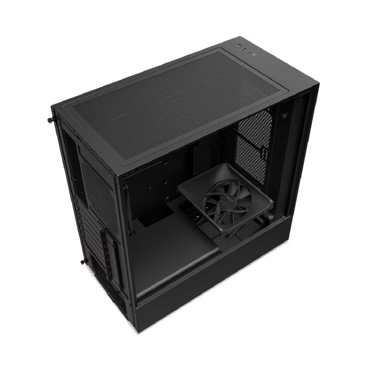 Gabinete NZXT H5 Flow Mid-Tower Compact Black MINI-ITX/MICROATX/ATX 2V S/F120Q BK CC-H51FB-01