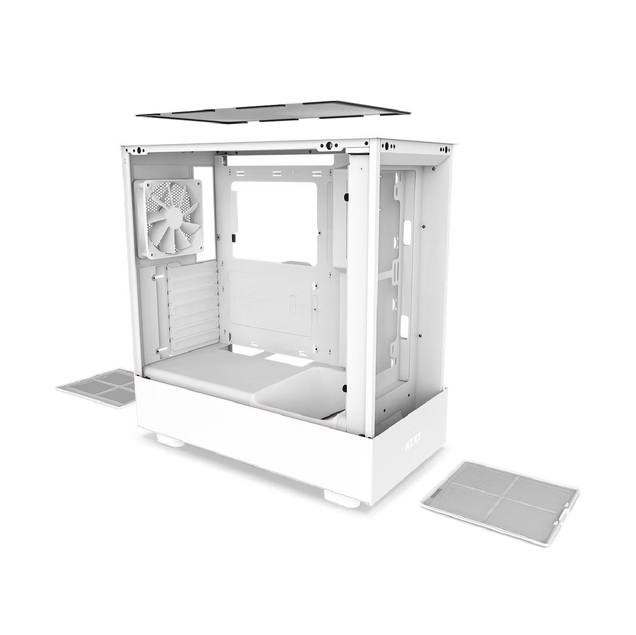 Gabinete NZXT H5 Flow Mid-Tower Compact White MINI-ITX/MICROATX/ATX 2V S/F120Q WH CC-H51FW-01