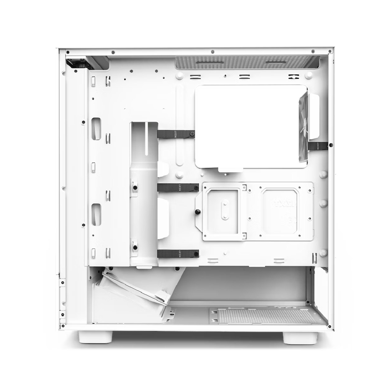 Gabinete NZXT H5 Flow Mid-Tower Compact White MINI-ITX/MICROATX/ATX 2V S/F120Q WH CC-H51FW-01