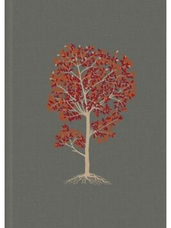 Biblia NTV De Estudio Del Diario Vivir Letra Grande Gris Tapa Dura Tela Diseño Árbol