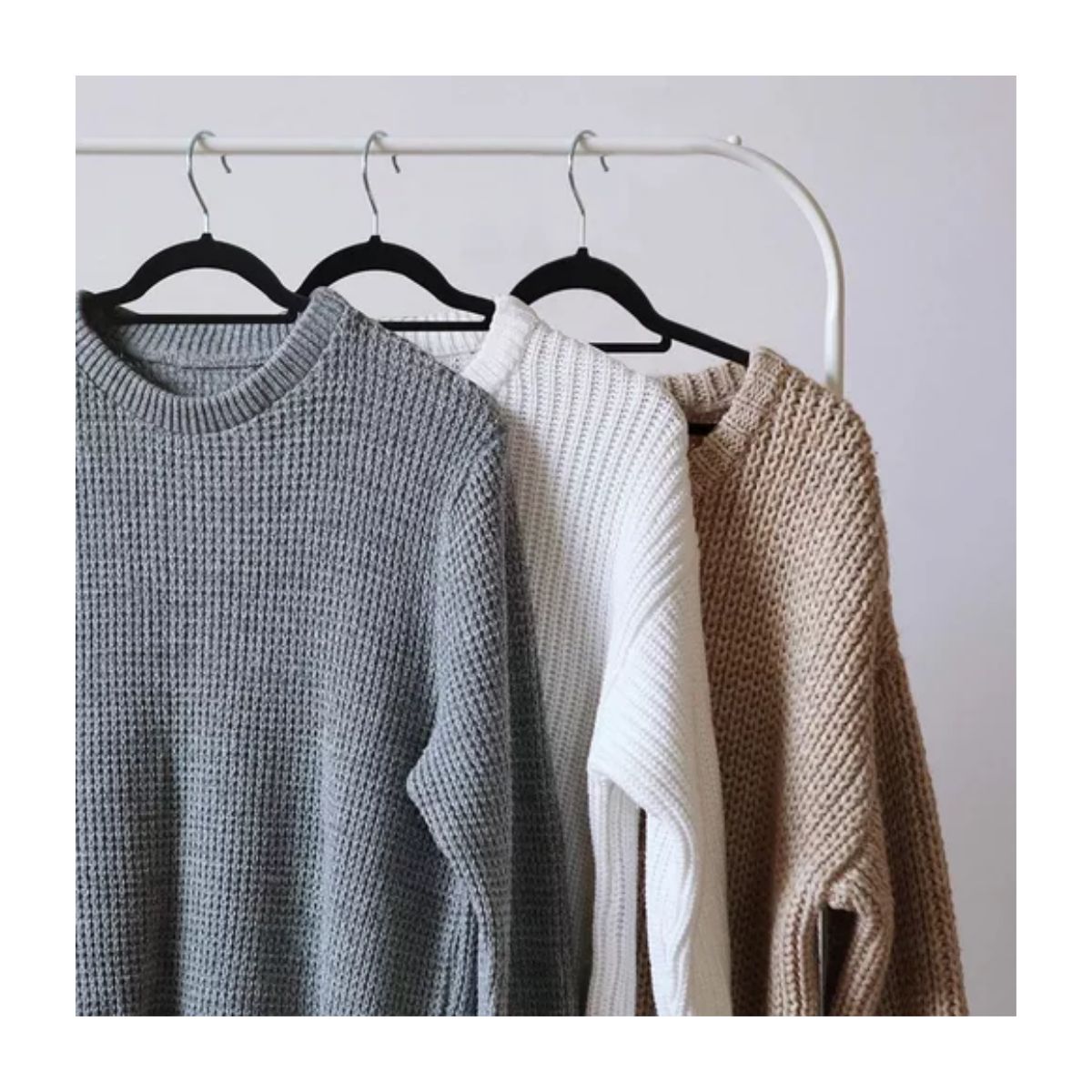 Ganchos De Ropa Set 40pzs Perchas Terciopelo Antideslizantes Blanco