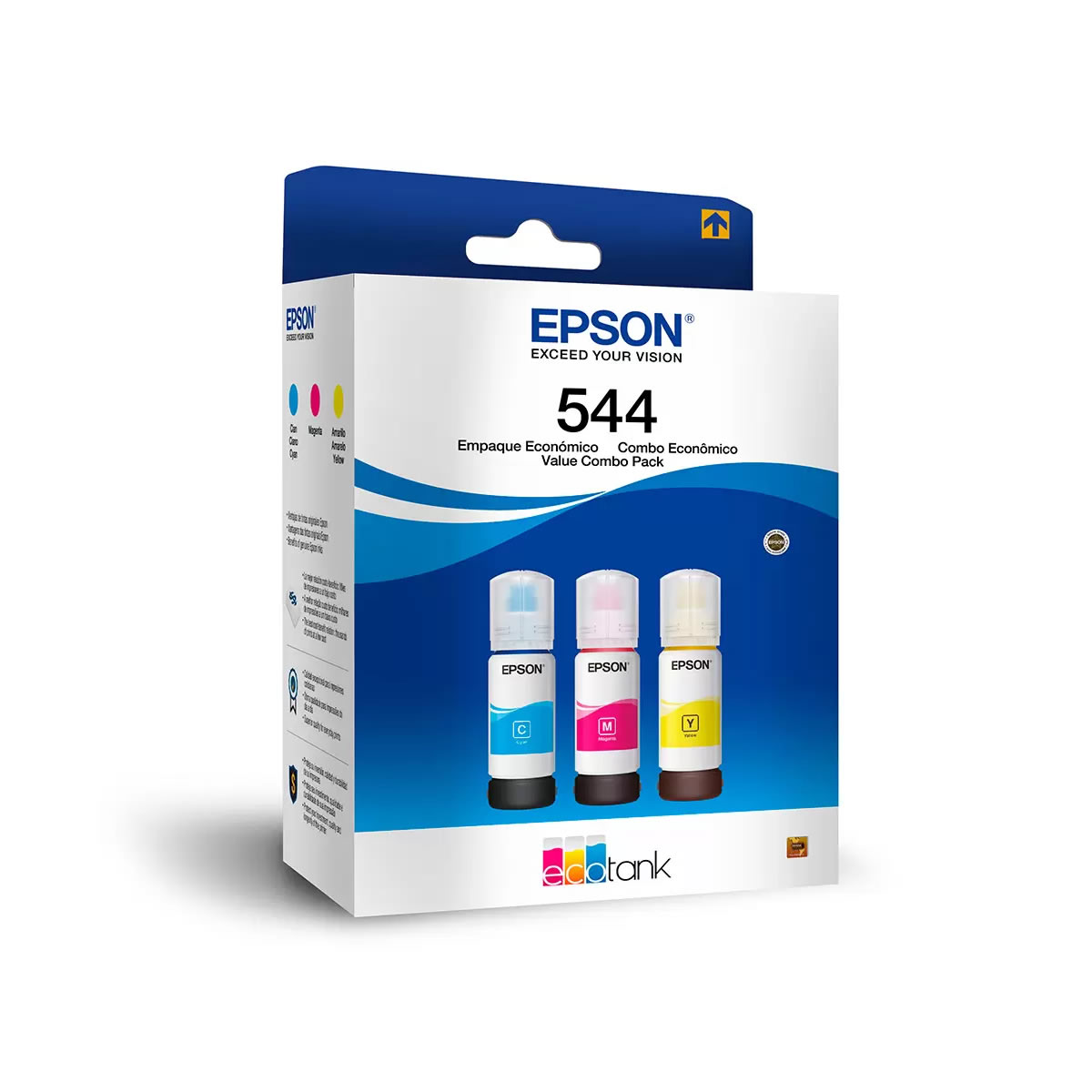 Set De 3 Botellas De Tintas Epson Ecofit 544 CST
