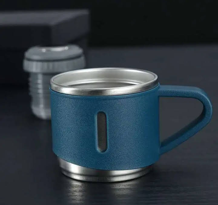 set termo acero inoxidable con 3 tazas conserva calor o frio hasta 12hr, regalo