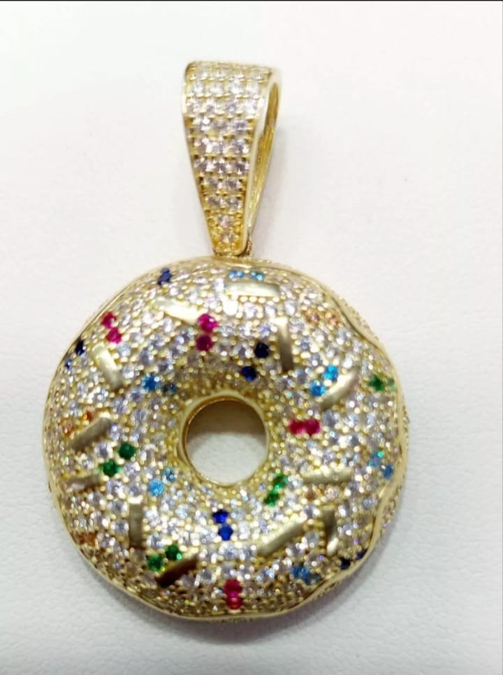 Kit Cadena + Dije Rosquilla Oro 10 K. + Obsequio