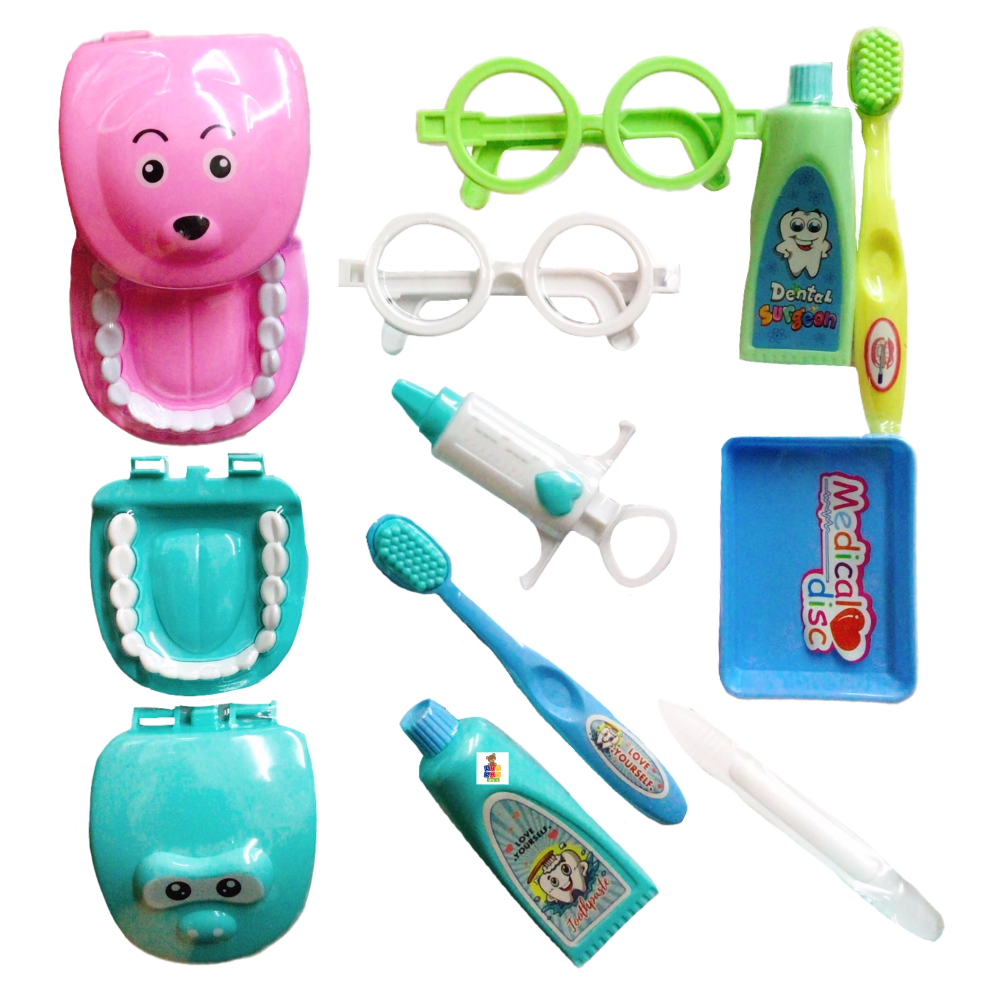 3 Set Dentista Doctor Juguete Didáctico Económico