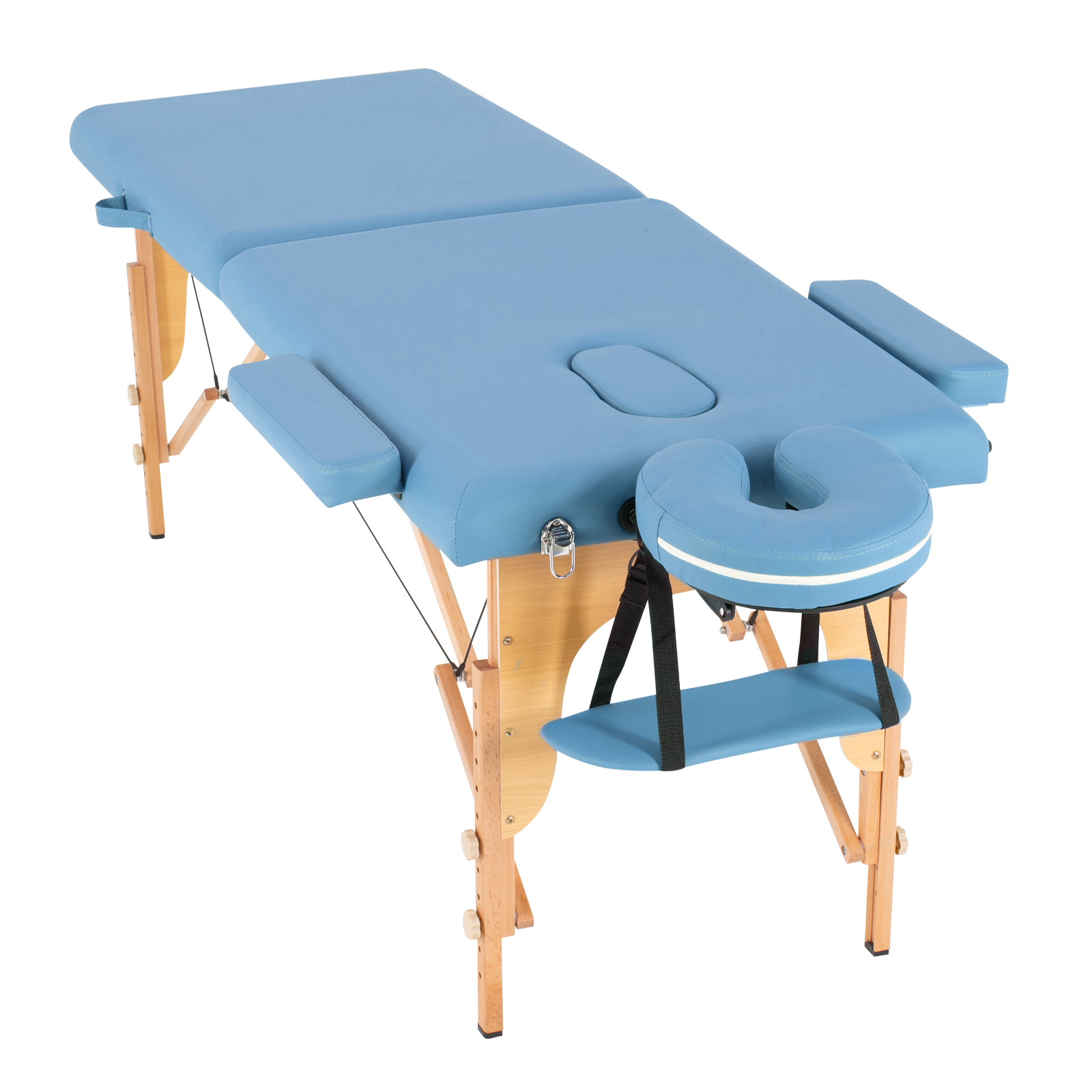 Cama de Masaje Onof  Portatil Reclinable con Cabecera y Portabrazos para Uso Profesional Fisioterapia SPA Tattoo o Facial