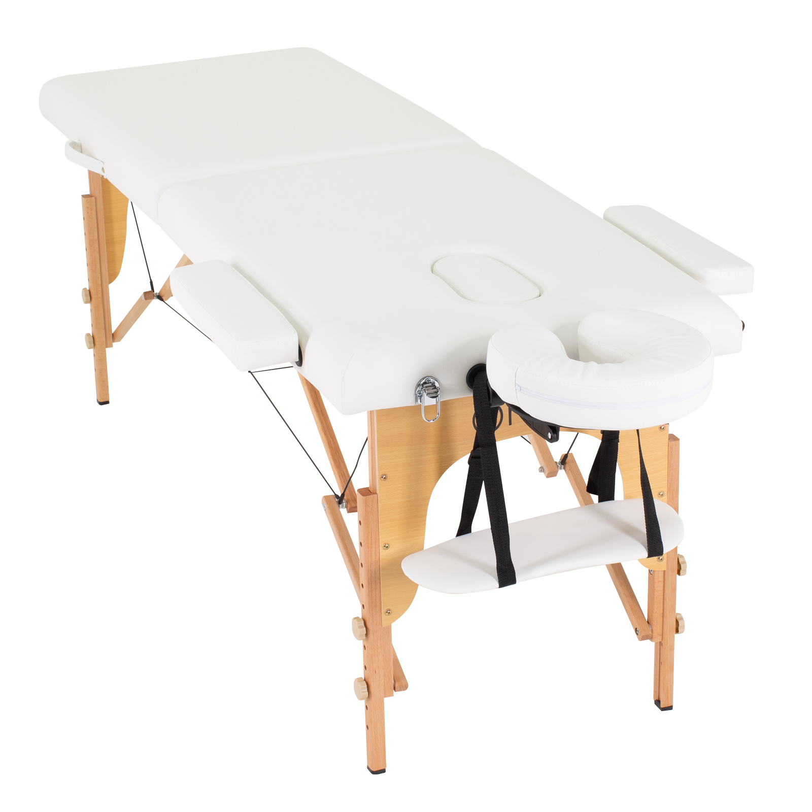 Cama de Masaje Onof  Portatil Reclinable con Cabecera y Portabrazos para Uso Profesional Fisioterapia SPA Tattoo o Facial