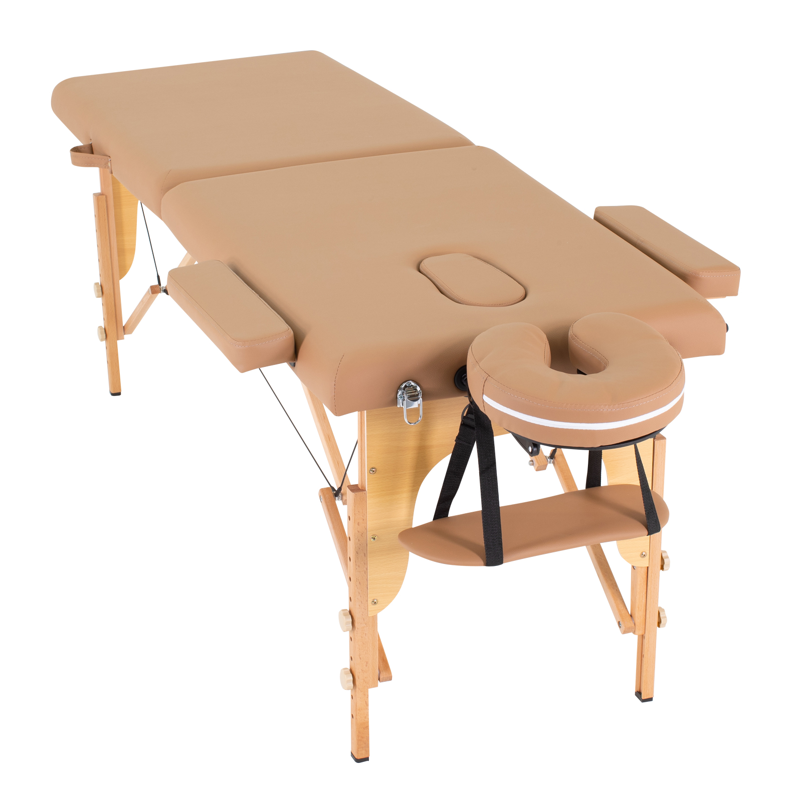 Cama de Masaje Onof  Portatil Reclinable con Cabecera y Portabrazos para Uso Profesional Fisioterapia SPA Tattoo o Facial