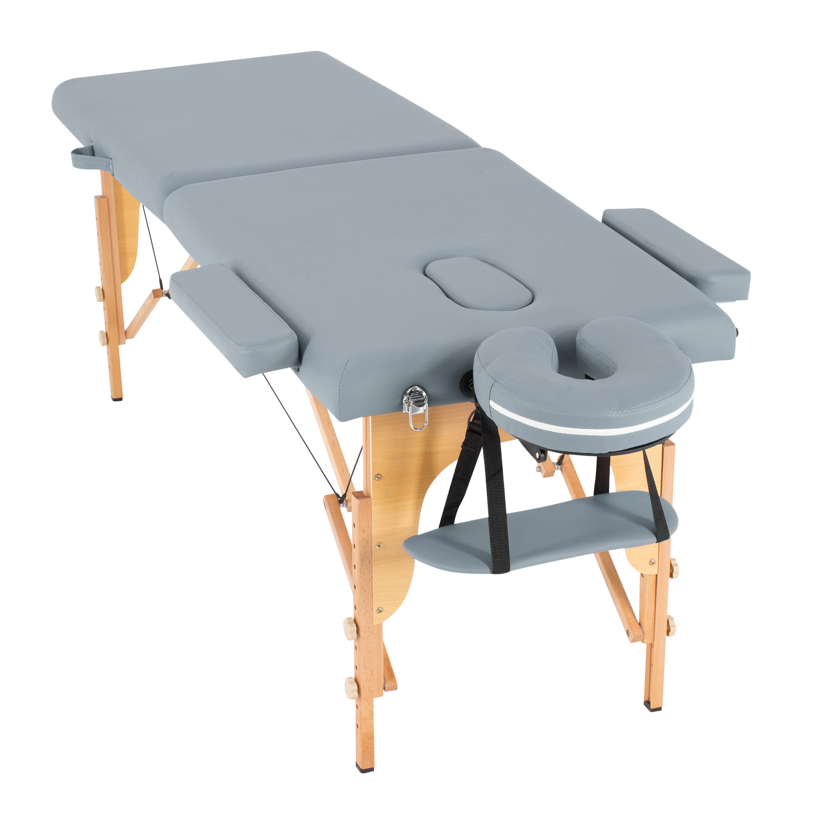 Cama de Masaje Onof  Portatil Reclinable con Cabecera y Portabrazos para Uso Profesional Fisioterapia SPA Tattoo o Facial