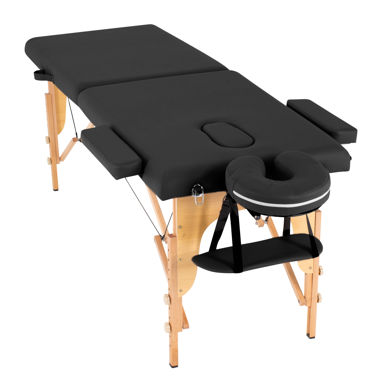 Cama de Masaje Onof  Portatil Reclinable con Cabecera y Portabrazos para Uso Profesional Fisioterapia SPA Tattoo o Facial
