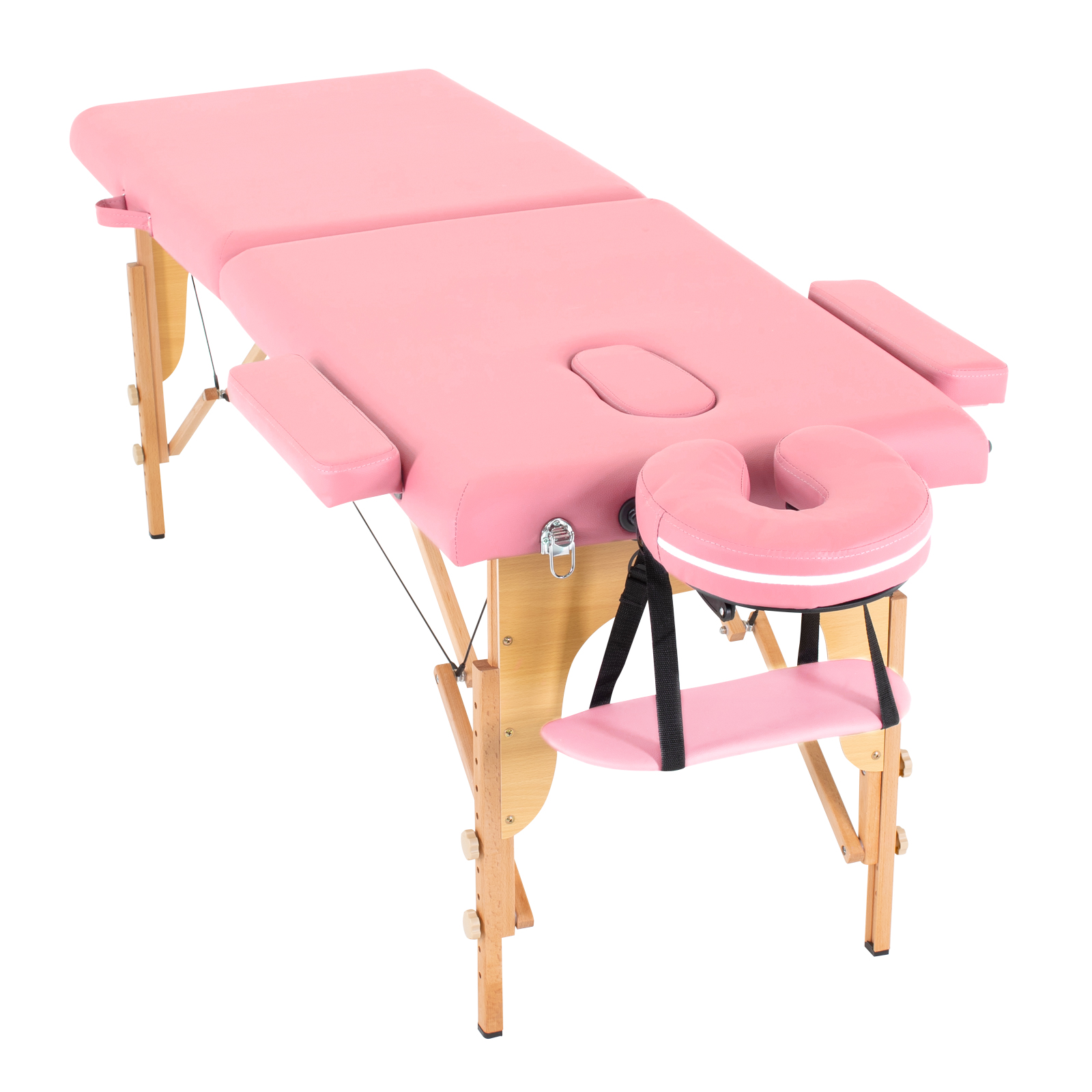 Cama de Masaje Onof  Portatil Reclinable con Cabecera y Portabrazos para Uso Profesional Fisioterapia SPA Tattoo o Facial