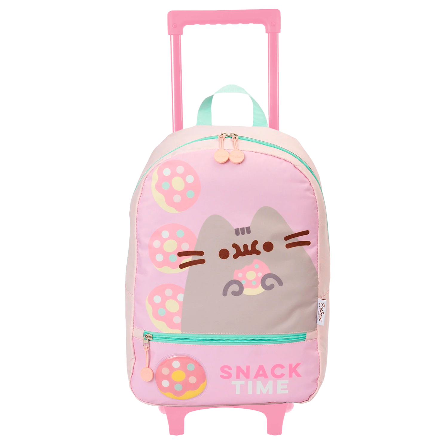 Mochila De Carrito Gato Pusheen The Cat Snack Time Donas Con Ruedas Carro Rosa
